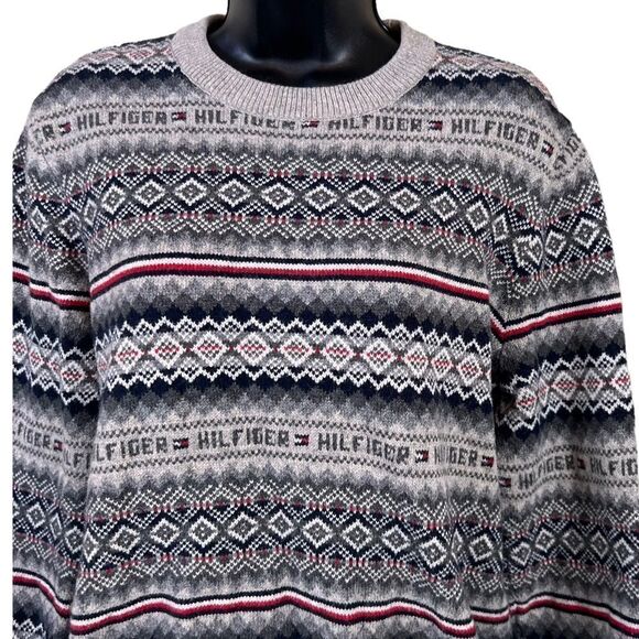 Tommy Hilfiger Wool Blend Fair Isle Sweater - Picture 2 of 11